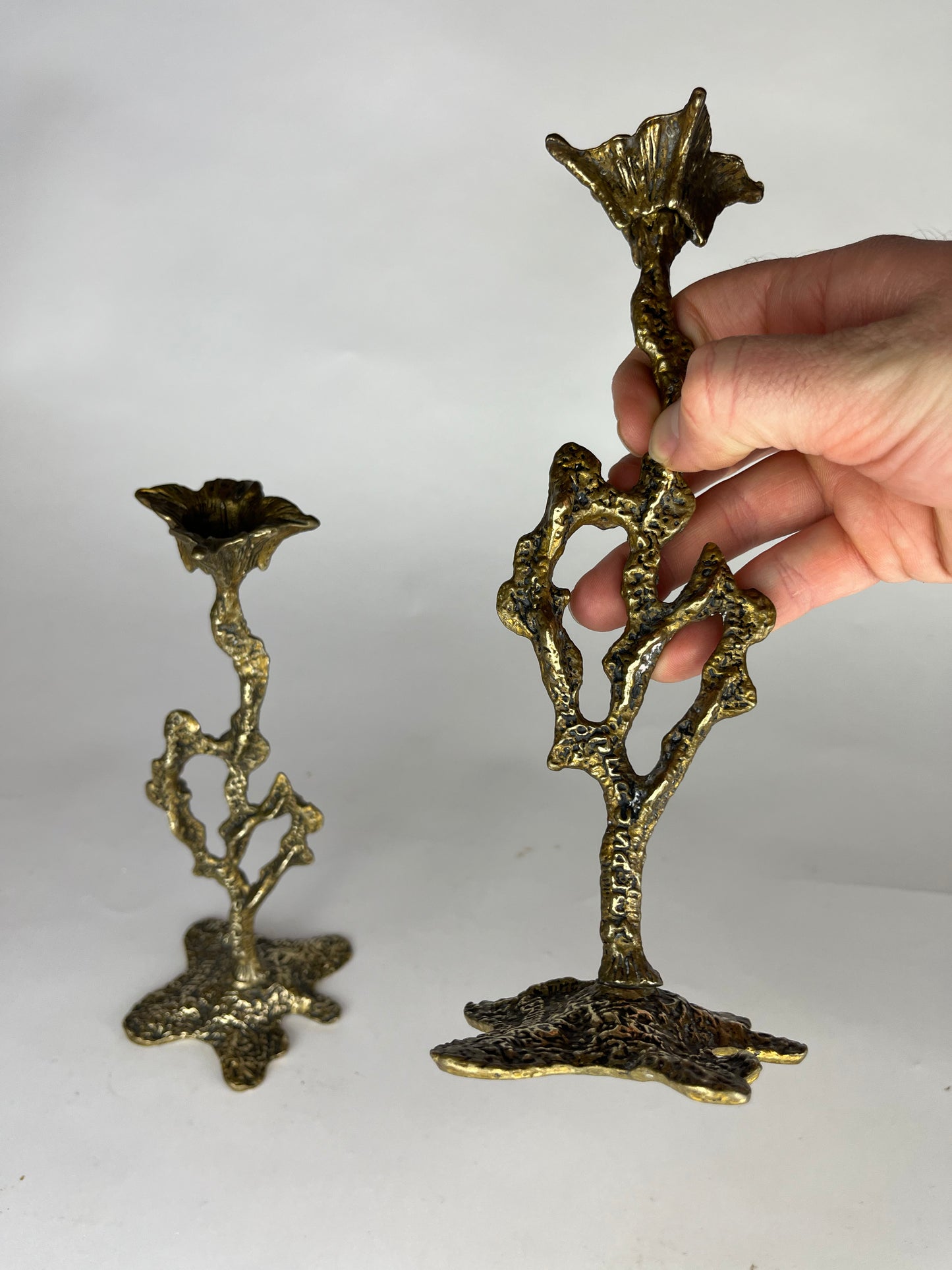WAINBERG BRASS CANDLESTICKS
