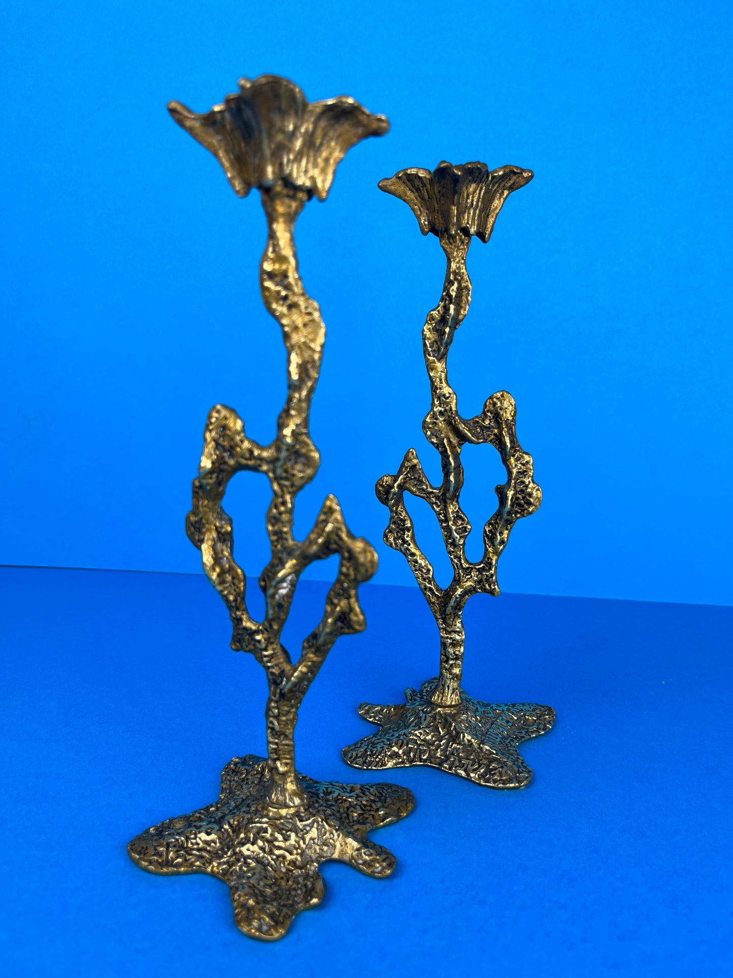 WAINBERG BRASS CANDLESTICKS
