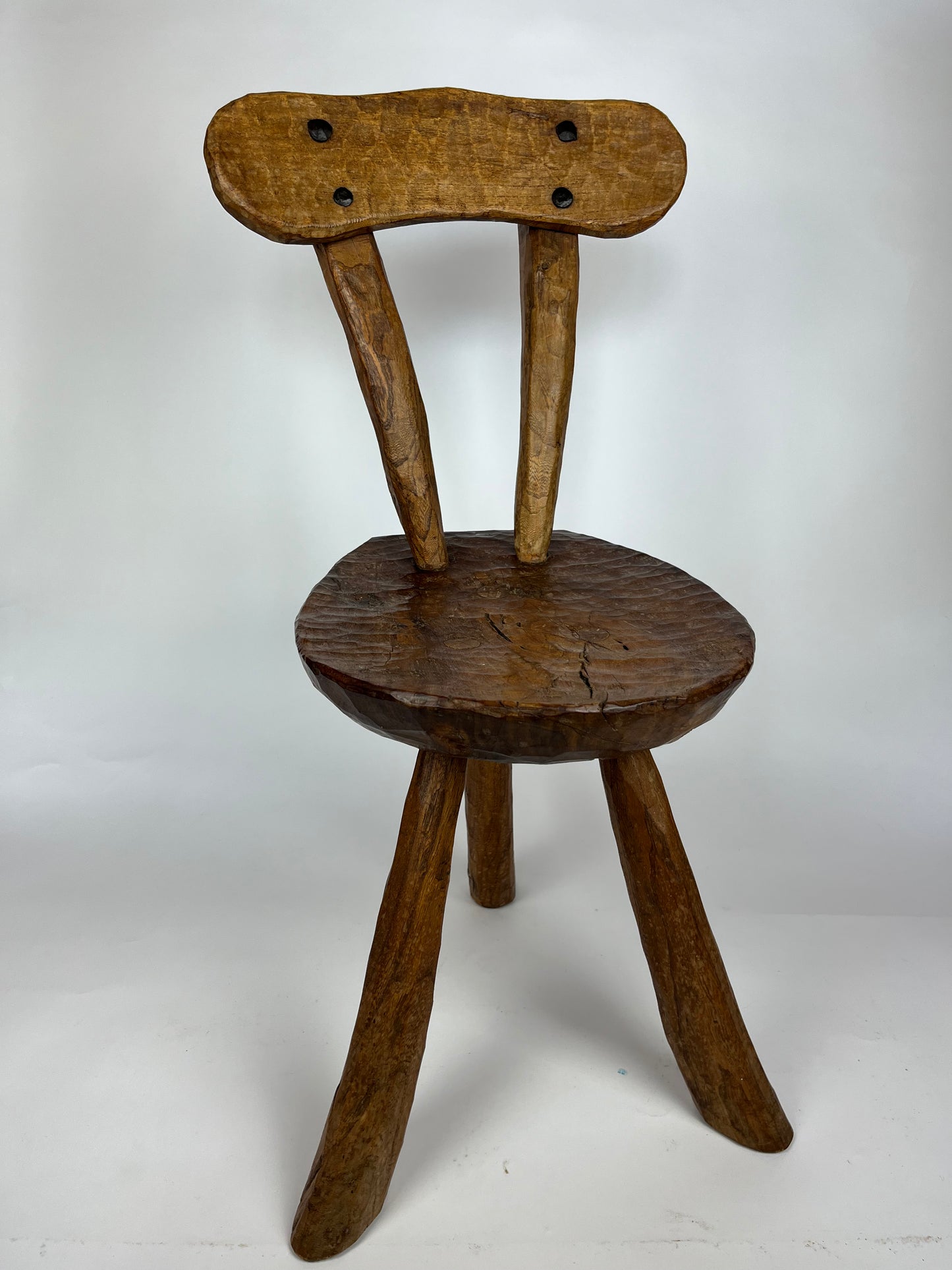VINTAGE ELM MILKING STOOL
