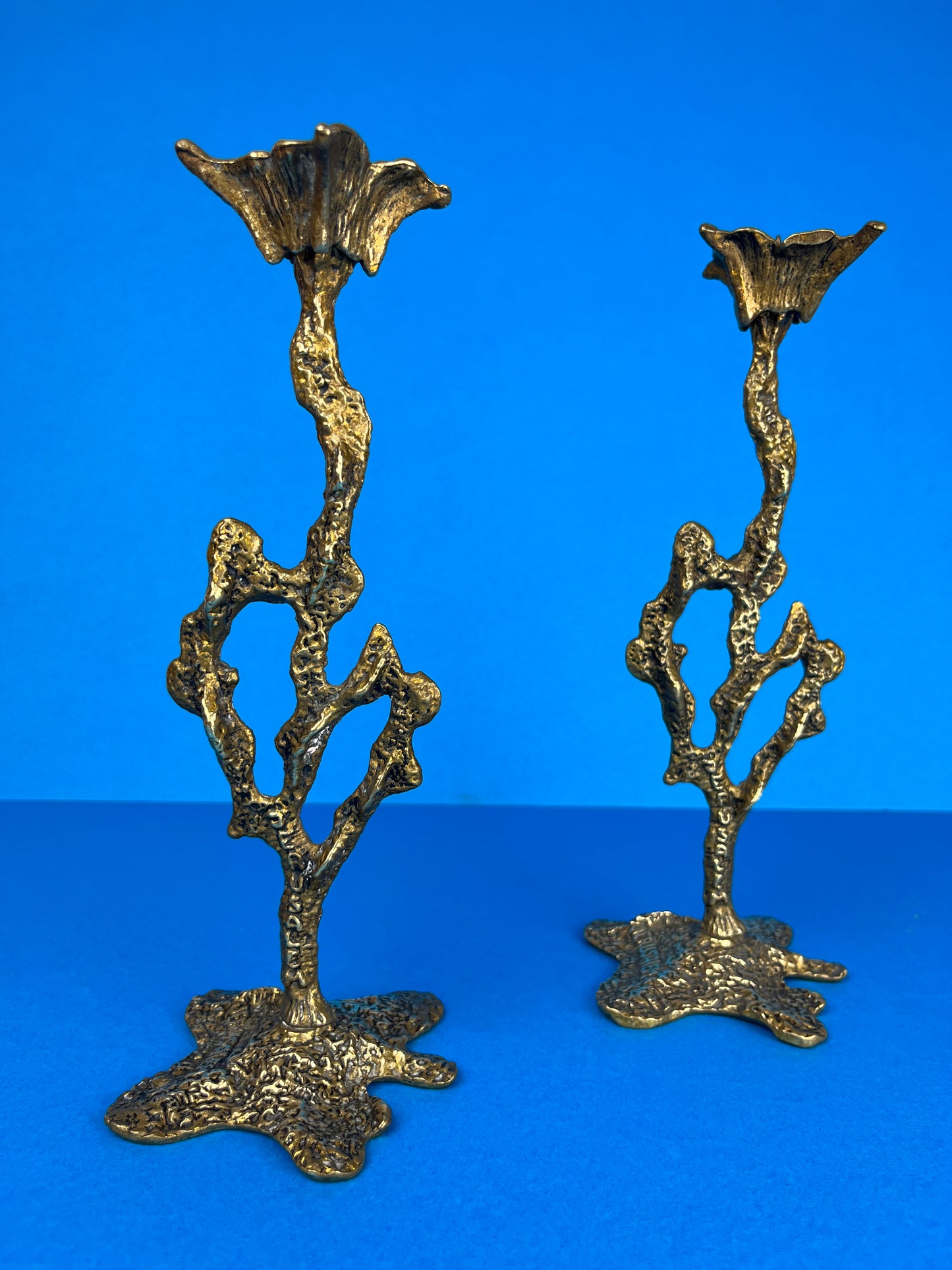 WAINBERG BRASS CANDLESTICKS