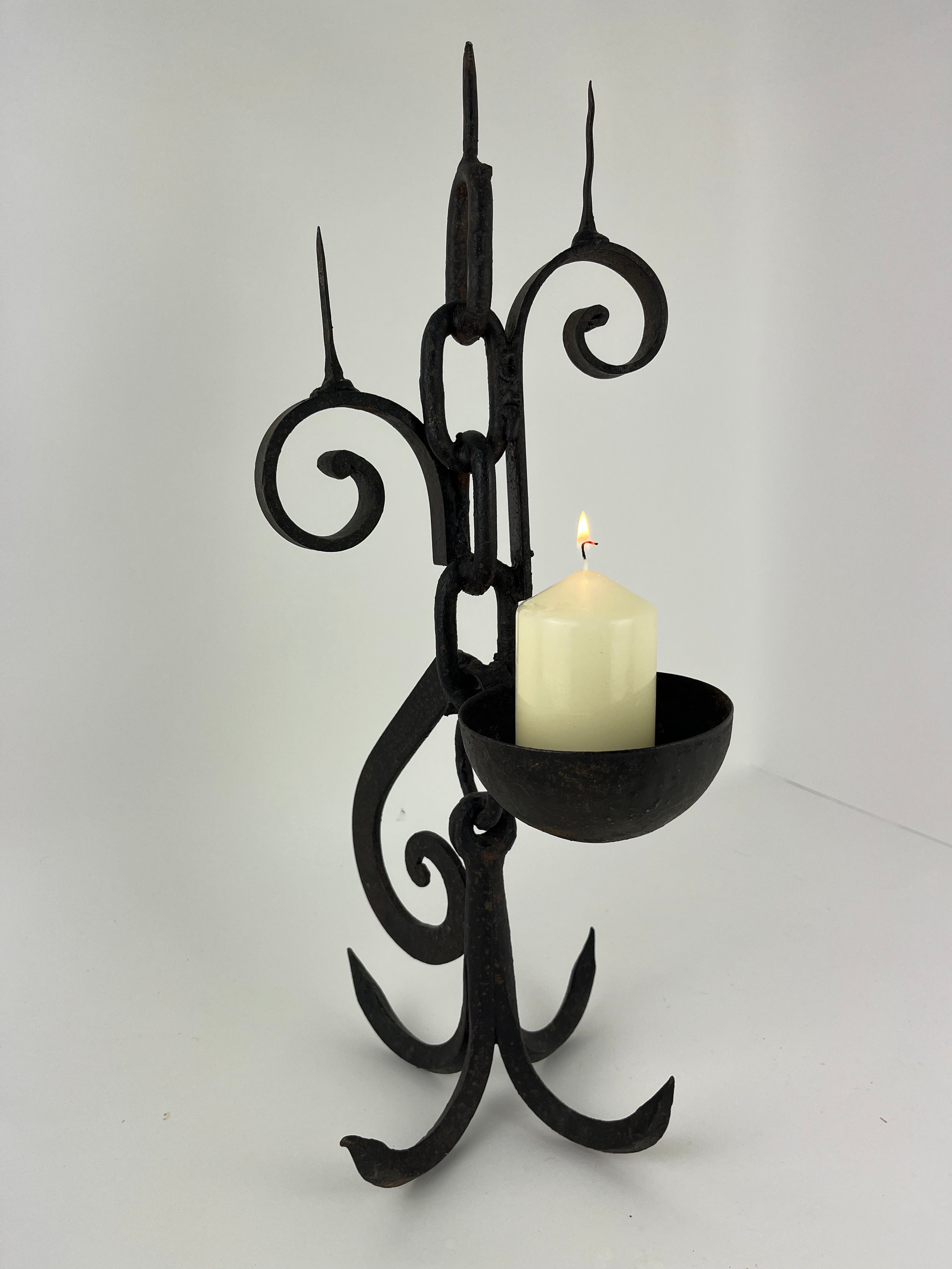 Wrought iron 2024 candle holders