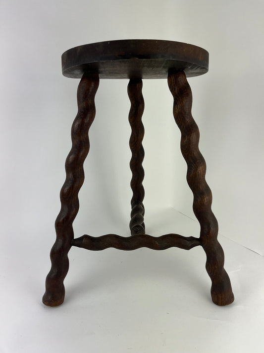 FRENCH BARLEY TWIST LEGS STOOL