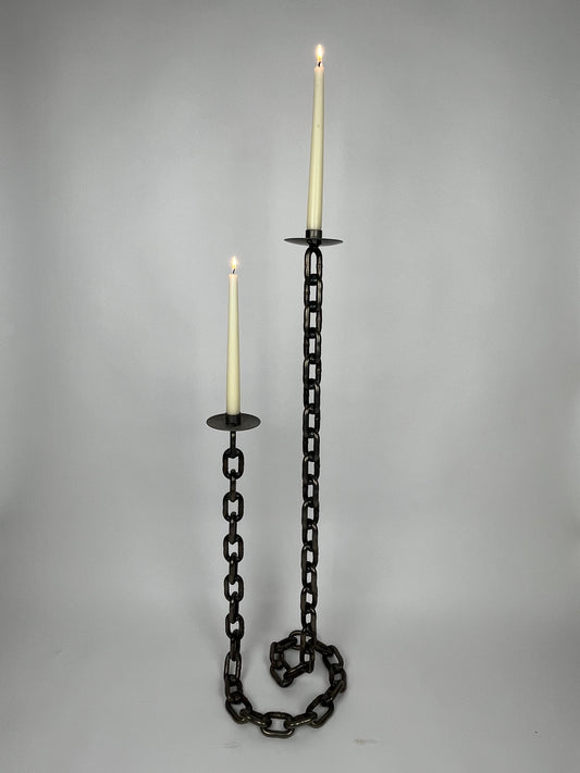 ILLUSION CHAIN LINK CANDLE HOLDER