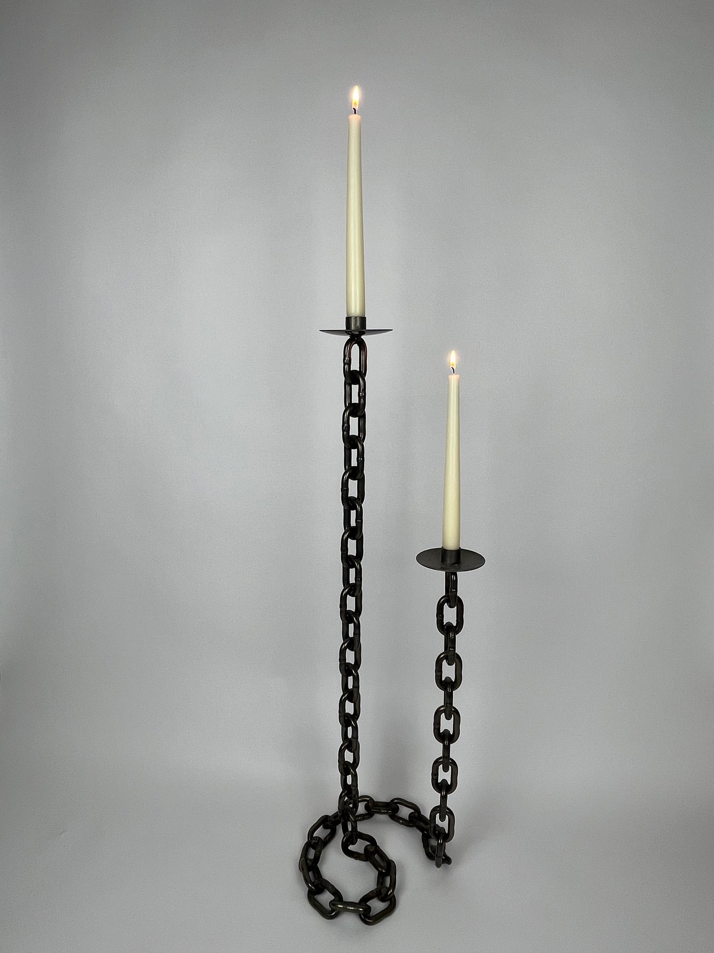 ILLUSION CHAIN LINK CANDLE HOLDER