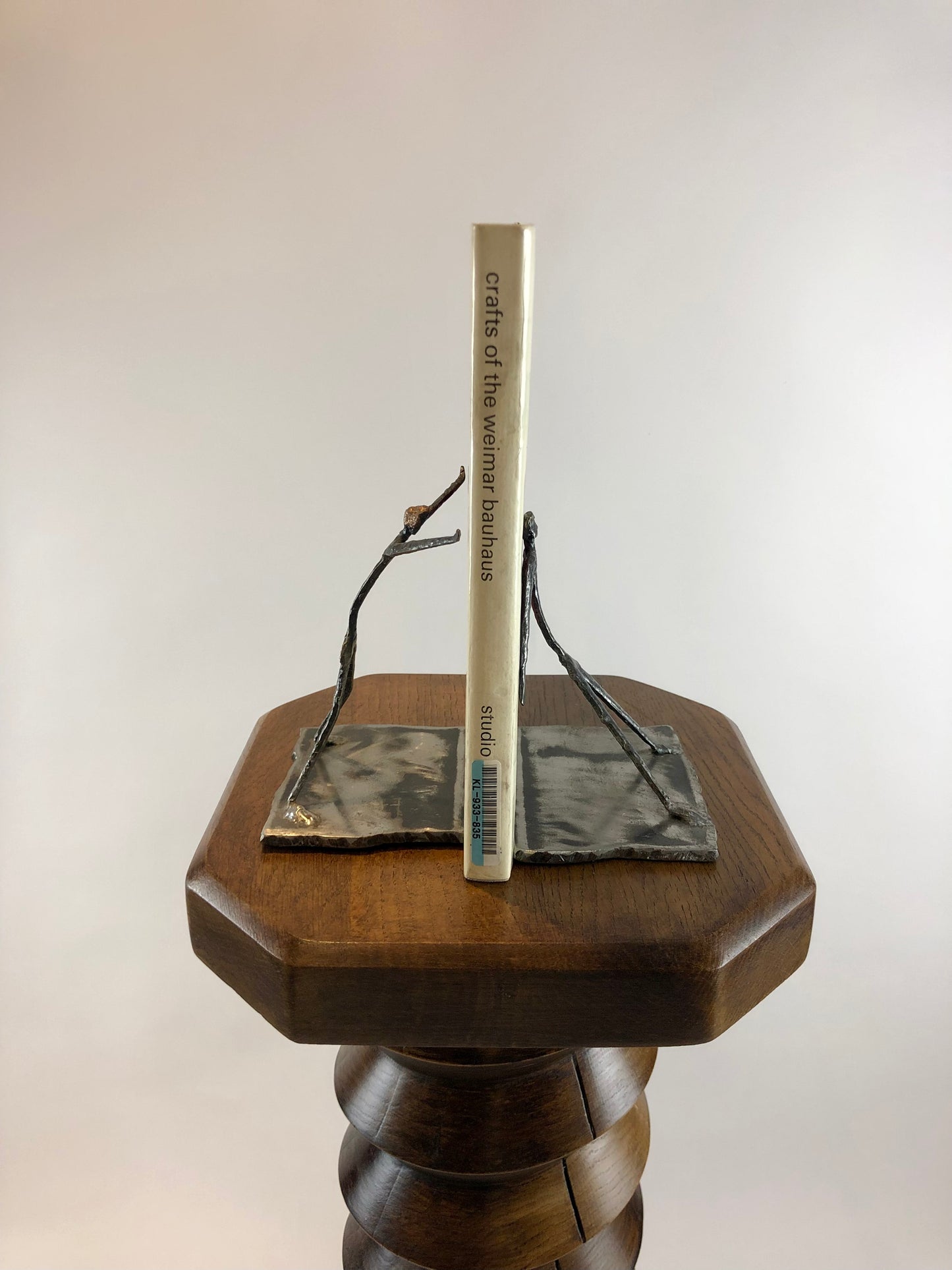 STEEL FIGURAL BOOKENDS